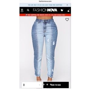 FashionNova Light wash Boyfriend Jeans
